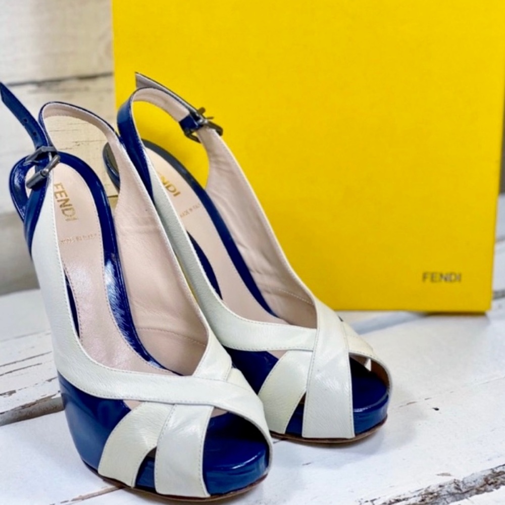 Fendi Spuntata ultra high peep toe pumps